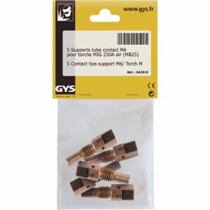 5 Supports tube contact M6 pour torche 250 A (MB25) - 042919 GYS