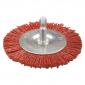 Brosse rotative en nylon avec mandrin de fixation de Ø6 mm. 14037