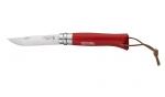 Couteau N08 Opinel Baroudeur Rouge - 001705