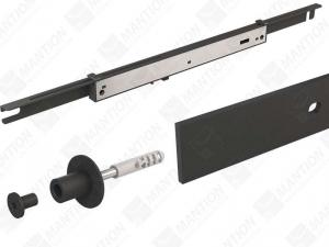 Kit rail pour baie 950mm Max Longueur 1950 Noir - RD-T9-B - Mantion