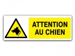 PANNEAU DANGER ATTENTION AU CHIEN