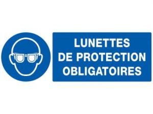 Panneau "lunettes de protection" 330x120mm - 626507