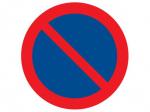 Panneau stationnement interdit Ø300mm - 627213