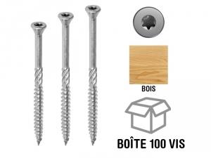 Vis bois terrasse tête fraisée étroite INOX