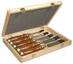 Ciseau A Bois Manche Bois - Coffret De 5Pcs Stanley 2-16-217