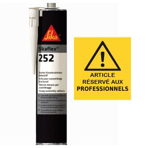 Colle polyuréthane 300ml cartouche  Sikaflex 252 - 301485 SIKA