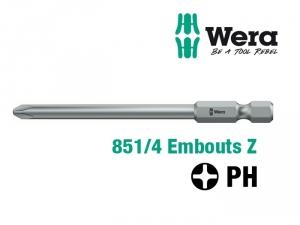 Embouts de vissage Z WERA 851/4 empreinte PH