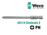 Embouts de vissage Z WERA 851/4 empreinte PH