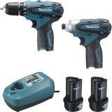 Ensemble de 2 machines 10,8 V Li-Ion 1,3 Ah  (DF330D + TD090D)Makita