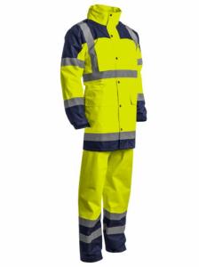 Ensemble de Pluie haute visibilité  hi-viz jaune/marine