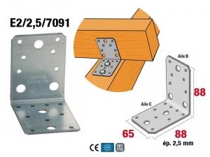 Équerre structurelle E2/2,5/7091 65x88x88 ép. 2,5 mm SIMPSON