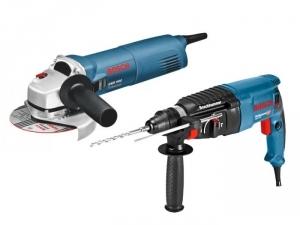 Kit perforateur burineur 830W GBH 2-26 + meuleuse 125mm GWS 1400W Bosch 0615990J79