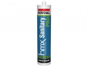 mastic SANITAIRE PRO HMX (sans huile de silicone) blanc - 157709 SOUDAL