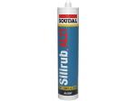 mastic silicone neutre blanc peau lente SILIRUB AL2T TRANSP 300ml - 120648 - Soudal