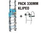 Pack Échelle de toit Aluminium 330mm KLIPEO