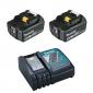 Pack Énergie 18 V Li-Ion 2 batteries 5Ah + 1 chargeur simple 197570-9 Makita