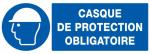 Panneau casque de protection obligatoire 330 x 200 mm - 621503 Sofop