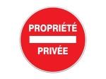 PANNEAU PROPRIÉTÉ PRIVÉE