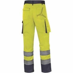 Pantalon de travail MACH 2 Jaune fluo Gris DeltaPlus