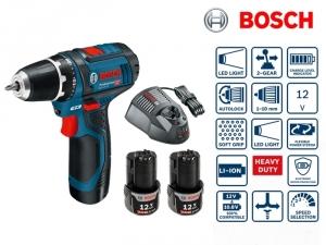 Perceuse visseuse sans fil 12V Li-Ion 2Ah GSR 12V-15 Bosch