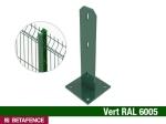 Platine à emboîter pour poteaux Quixolid Plus Vert RAL 6005 Betafence