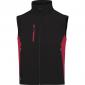 Veste Softshell Mysen Noir et Rouge manches amovibles