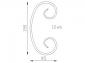 Volute en C 190x95 (12x6)