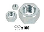 200 chevilles métalliques anti-rotation vis tête hexagonale M6 x 40 mm (D. 8  mm) acier zingué - ACHT8808E - Index