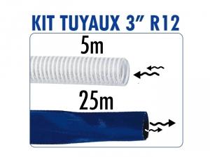 Kit tuyaux pour motopompes 3" SDMO R12