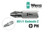 Embouts de vissage Z WERA 851/1 empreinte PH