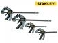 Lot de 4 serre-joints fonction écarteur 1 main Stanley