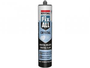 mastic colle  Fix ALL CRYSTAL 290ml - 110980 SOUDAL