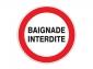 PANNEAU BAIGNADE INTERDITE