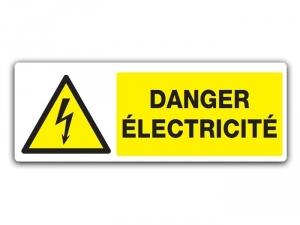 PANNEAU DANGER ÉLECTRICITÉ