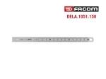 Réglets Inox Flexibles 2 faces 150mm DELA.1051.150 Facom