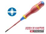 Tournevis Protwist Borneo pour vis mixtes fente et Posidriv ADB1X100TVE Facom