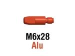 Tube Contact M6x28 Alu pour torches Innershield