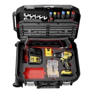 Valise maintenance à roulettes 68 pcs FACOM + perceuse visseuse DEWALT BV.R30CMD1PF