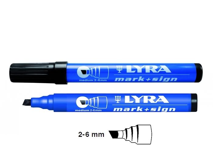 Marqueur peinture laquée bleu pointe 2-4 mm - Lyra - Manubricole