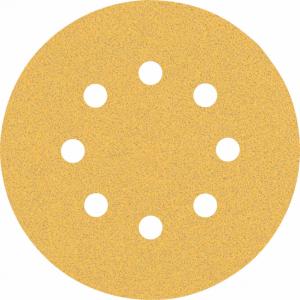 5 Feuilles abrasives Expert C470 pour ponceuses excentriques 125mm, 8 trous, G80 Bosch 2608900805