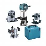 Affleureuse défonceuse 710 W Ø 8 mm en MAKPAC avec 4 bases - MAKITA RT0702CX3J