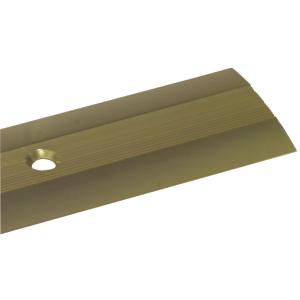 Barre de seuil simple à visser en aluminium finition Or 40mm X 1300mm AMIG2378