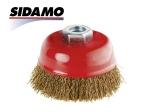 Brosse décapage acier laintonné ondulé ø100 mm SIDAMO