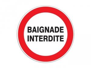 PANNEAU BAIGNADE INTERDITE