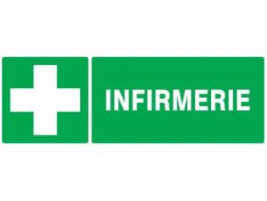 Panneau "Infirmerie" 330x120mm - 626408