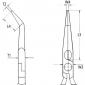 PINCE ULTRAFINE ELECT. 160MM CHROME 45° - 31 25 160 Knipex