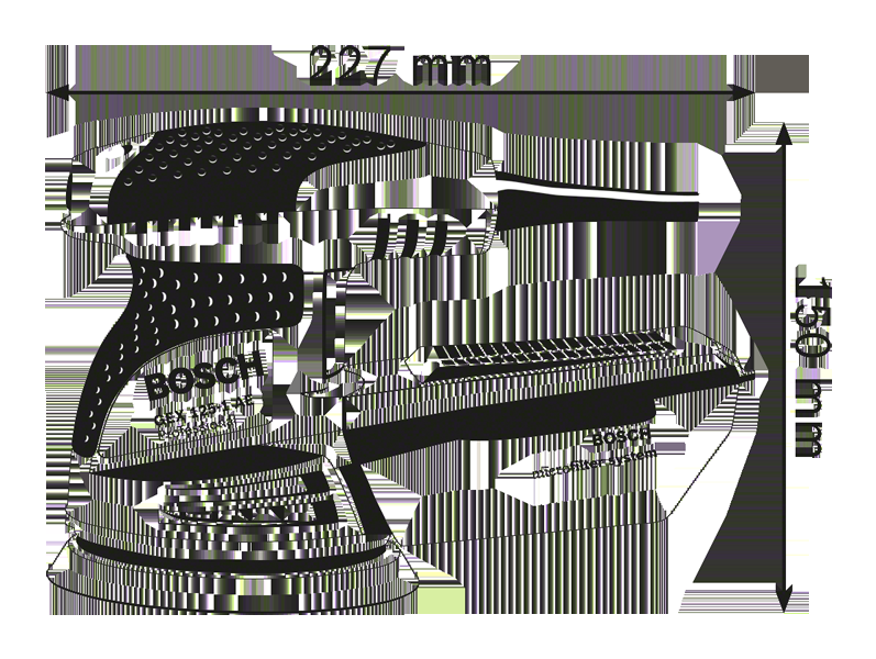 Ponceuse excentrique GEX 125-1 AE Microfiltre - 0601387500 - Bosch