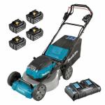 Tondeuse auto-tractée 36V 2x18V Li-Ion 5Ah 46cm (4 batteries) Makita DLM462PT4