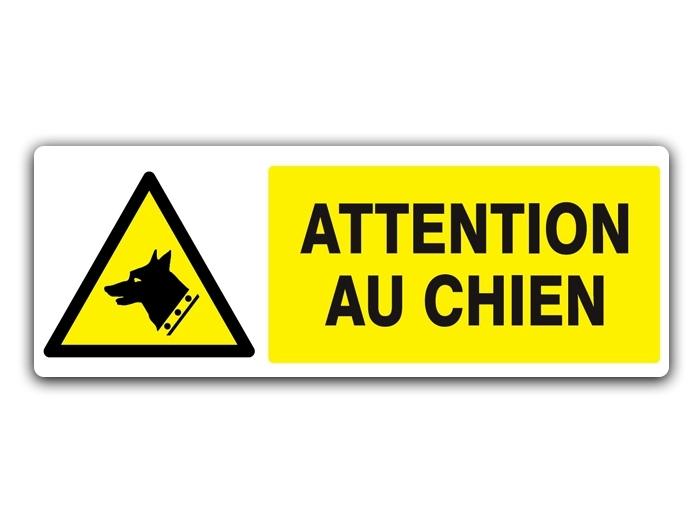 Panneau Attention au Chien Rouge - Signalisation de Sécurité