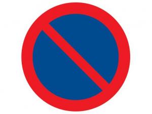 Panneau stationnement interdit Ø180 - 627214